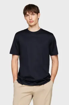 Мужская темно-синяя футболка DC MERCERIZED S/S TEE Синий L Tommy Hilfiger MW0MW36657