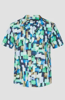 Мужская рубашка с узором Разноцветный S Karl Lagerfeld 541607.605521;695