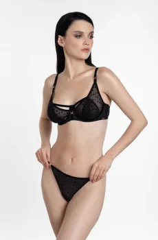 Женский черный бюстгальтер Черный 80C MARC&ANDRE S24-0711-15-BNS-LY