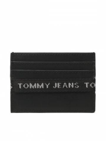 Tommy Jeans Чохол для кредиток Tjm Essential Leather Cc Holder AM0AM11219 Чорний Tommy Jeans Чохол для кредиток Tjm Essential Leather Cc Holder AM0AM11219 Чорний