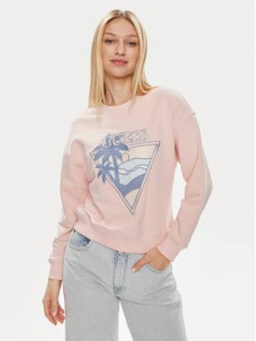 Guess Світшот W4GQ11 KBK32 Рожевий Relaxed Fit Guess Світшот W4GQ11 KBK32 Рожевий Relaxed Fit