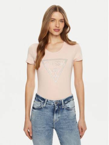 Guess Футболка W5RI11 J1314 Рожевий Regular Fit Guess Футболка W5RI11 J1314 Рожевий Regular Fit