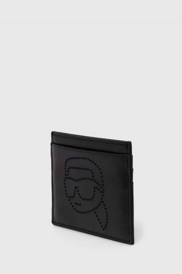 Кожаный чехол на карты Karl Lagerfeld цвет чёрный Кожаный чехол на карты Karl Lagerfeld цвет чёрный