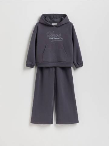 Reserved - Бавовняний комплект - антрацитовий - 249FA-86X