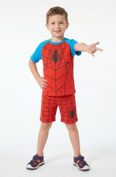 Комплект із футболки з шортами Spider-Man - червоний
