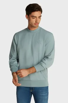 Мужской мятный свитшот INTERLOCK CREW NECK Ментоловый S Calvin Klein Jeans J30J326754