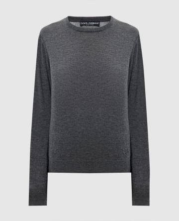 Серый джемпер из кашемира Серый джемпер из кашемира