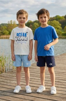 Бавовняні футболки 2 пак - кремовий