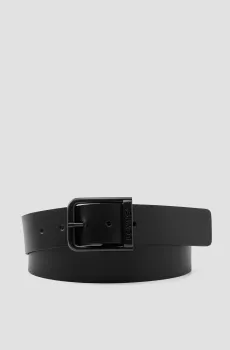 Мужской черный кожаный ремень Черный 80 Levi’s® 38019;0124