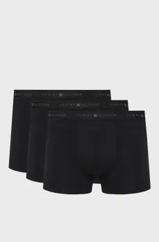 Мужские черные боксеры (3 шт) Черный L Tommy Hilfiger UM0UM03768