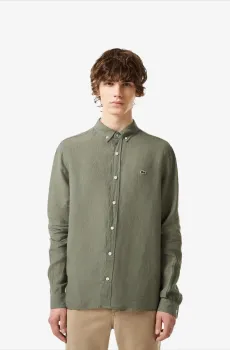 Мужская зеленая рубашка Зеленый 39 Lacoste CH5692T316