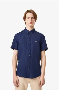 Мужская синяя рубашка Синий 41 Lacoste CH042626L