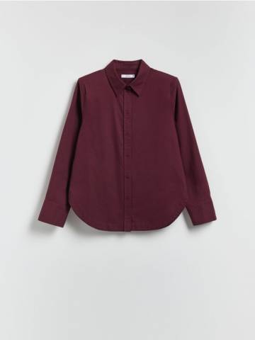 Reserved - Бавовняна сорочка - буряковий - 590EH-83X