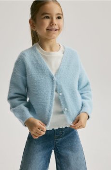 Reserved - Трикотажний кардиган - блідо-блакитний - 817IE-05X