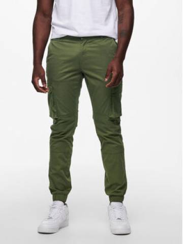 Only & Sons Штани з тканини 22016687 Зелений Tapered Fit Only & Sons Штани з тканини 22016687 Зелений Tapered Fit