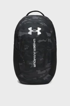 Черный камуфляжный рюкзак UA Hustle 6.0 Backpack-BLK Черный ONESIZE Under Armour 1384672-007