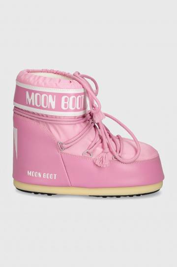 Зимние сапоги Moon Boot MB ICON LOW NYLON цвет розовый 80D1409340 J001 Зимние сапоги Moon Boot MB ICON LOW NYLON цвет розовый 80D1409340 J001