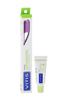 Набор для ухода за полостью рта Dentaid Vitis Orthodontic (щетка фиолетовая, 1 шт + паста, 15 мл)