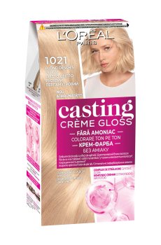 Безаммиачная краска для волос LOreal Paris Casting Creme Gloss 1021 Светло-светло-русый перламутровый, 180 мл