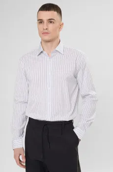 Мужская белая рубашка в полоску Белый 38 HUGO 50555319;199
