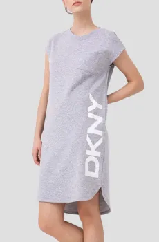 Женское серое платье Серый S DKNY P0RD1B2J