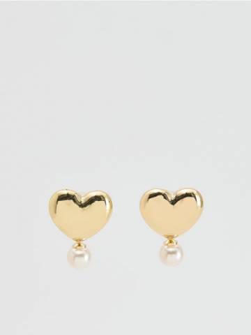 Reserved - Сережки у формі серця - різнобарвний - 406FD-MLC