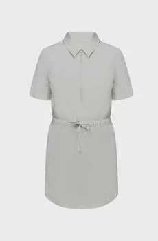 Женское бежевое платье TJW SS TECH SHIRT DRESS Бежевый XS Tommy Jeans DW0DW17433
