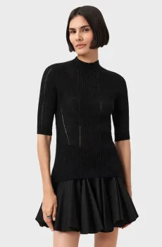 Женский черный шерстяной джемпер FILIPPA Черный M AllSaints W007KD