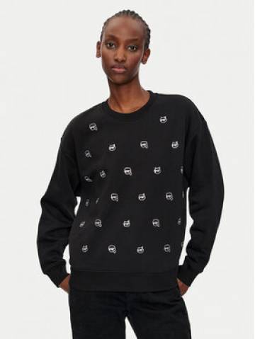 KARL LAGERFELD Світшот 246W1800 Чорний Regular Fit KARL LAGERFELD Світшот 246W1800 Чорний Regular Fit