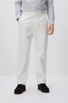 Reserved - Прямі брюки chino - білий - 980EV-00X