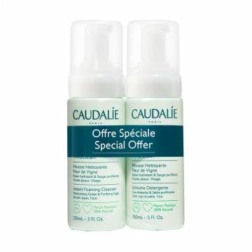 Набор для лица Caudalie Vinoclean Instant Foaming Cleanser Fleur de Vigne (мусс для очищения лица, 2*150 мл) Набор для лица Caudalie Vinoclean Instant Foaming Cleanser Fleur de Vigne (мусс для очищения лица, 2*150 мл)