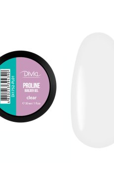 Гель для наращивания ногтей Divia ProLine Builder Gel PL01 Clear, 30 мл