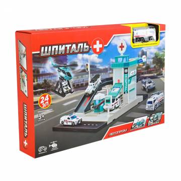 Игровой набор Автопром Госпиталь, от 3 лет, 36*24*6.5 см, 24 элемента (PS005-5) Игровой набор Автопром Госпиталь, от 3 лет, 36*24*6.5 см, 24 элемента (PS005-5)