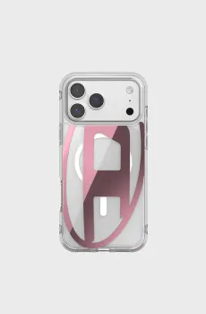 Прозрачный чехол для iPhone 17 Pro Max Diesel Oval D Metallic Case with Magsafe Прозрачный ONESIZE Diesel 60422