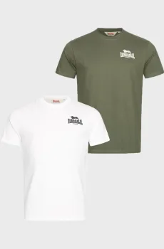 Мужская футболка (2 шт) Разноцветный 3XL Lonsdale 114096