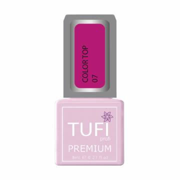 Цветной топ для ногтей Tufi profi Premium Color Top 07 Фуксия, 8 мл Цветной топ для ногтей Tufi profi Premium Color Top 07 Фуксия, 8 мл
