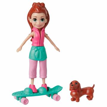 Ігровий набір Polly Pocket Стильний гардероб модниці руде волосся та собака (HKV88/4) Ігровий набір Polly Pocket Стильний гардероб модниці руде волосся та собака (HKV88/4)