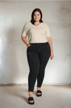 Джинси скіни Plus Size - чорний