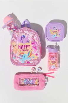 Рюкзак з пляшкою для води та ланчбоксом My Little Pony - різнобарвний