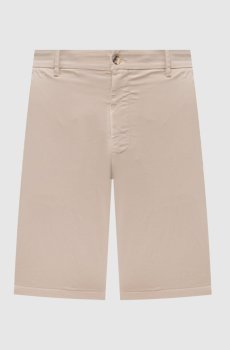 Бежевые шорты с хлопком