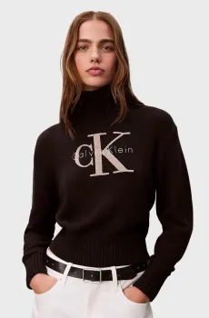 Женский черный свитер CHENILLE Черный L Calvin Klein Jeans LV047D354G