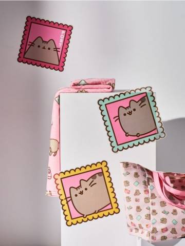 Наклейки на стіну Pusheen 3 pack - різнобарвний Наклейки на стіну Pusheen 3 pack - різнобарвний