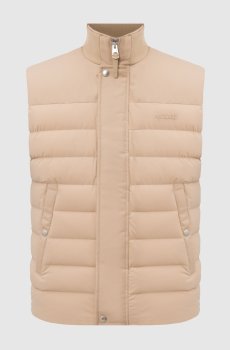 Бежевый пуховый жилет BRODY-Z