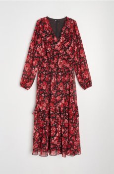 Шифонова сукня максі - різнобарвний