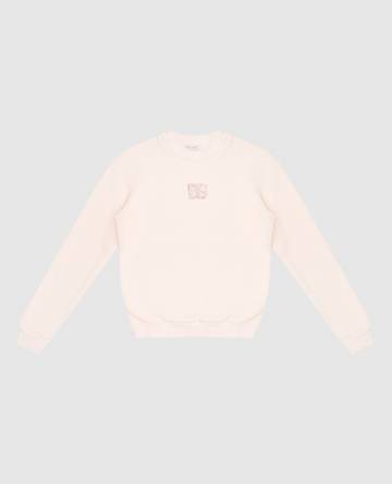 Детский розовый свитшот с логотипом