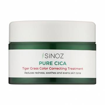 Крем для коррекции тона кожи лица Sinoz Pure Cica Tiger Grass Color Correcting Treatment, 15 мл Крем для коррекции тона кожи лица Sinoz Pure Cica Tiger Grass Color Correcting Treatment, 15 мл