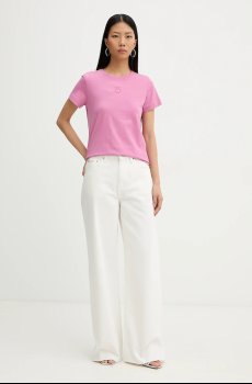 Хлопковая футболка Pinko