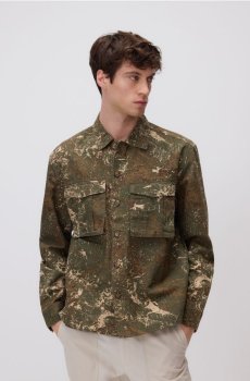 Reserved - Сорочка comfort fit - коричневувато-зелений - 498JS-78P