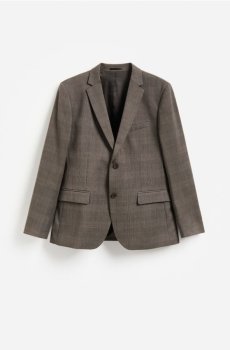 Reserved - Картатий блейзер slim fit - коричневий - 934KD-88P