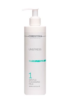 Нежное очищающее молочко для лица Christina Unstress 1 Gentle Cleansing Milk, 300 мл